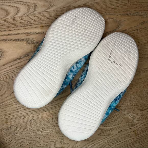 allbirds Women's Wool Runner Fluffs Merino Wool Sneaker Blue White Size 9 - Picture 8 of 9